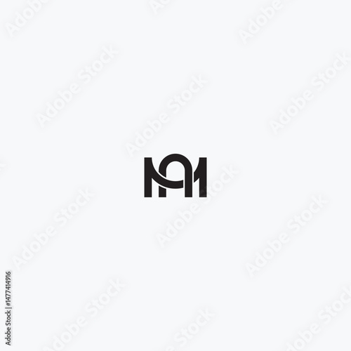 Letters AM or MA logo in vector for construction, home, real estate, building, property. Minimal awesome trendy professional logo design template on white background.