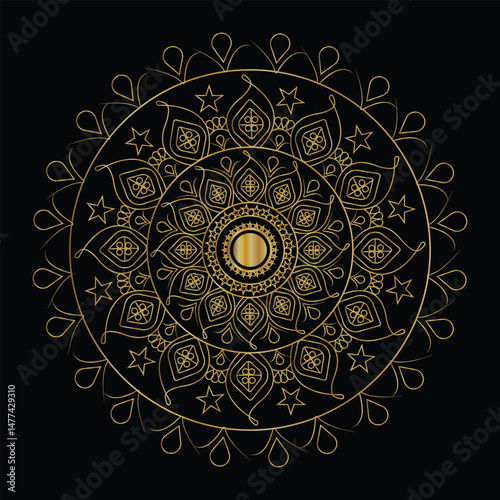 Opulent Mandala Vector Background in 4K Resolution