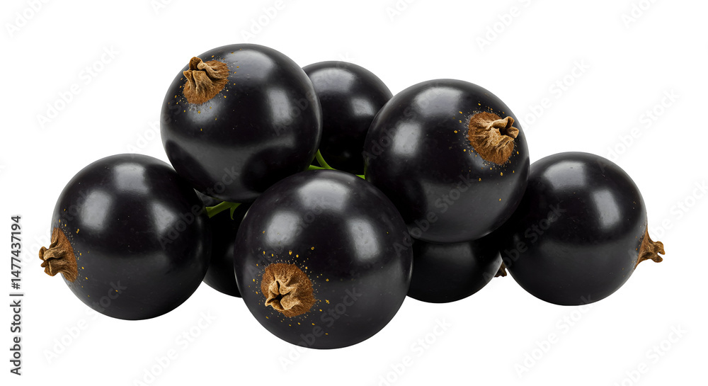 Glossy Black Currants Cluster Glossy Black Currants Cluster