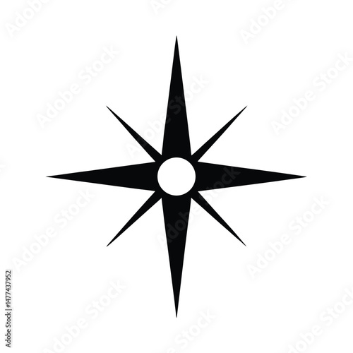 compass rose vector