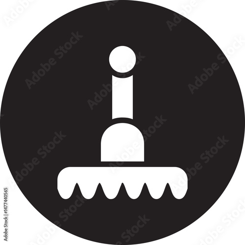 rake glyph icon