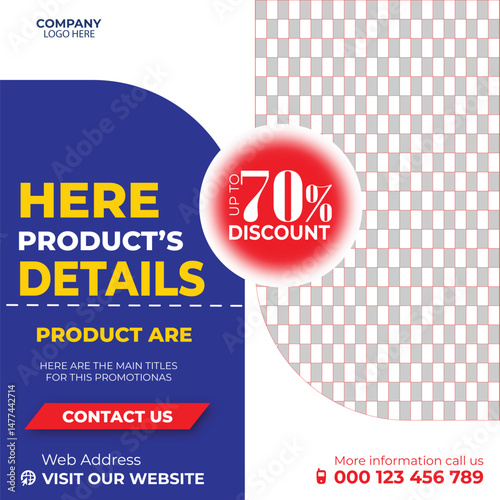 corporate unique social media post design