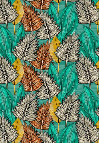 Fototapeta Naklejka Na Ścianę i Meble -  Pattern Spirng Summer for fashion
