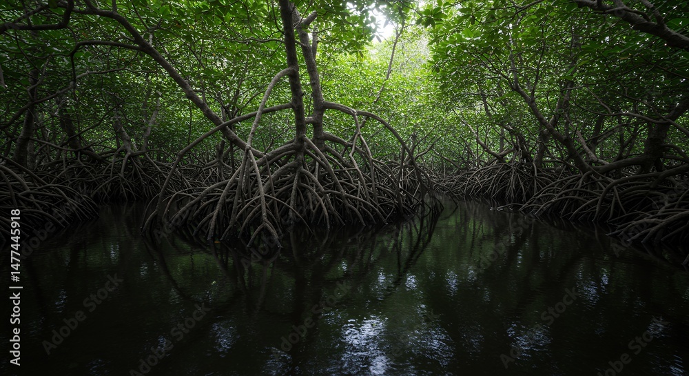 Obraz premium Mangrove Forest Scene