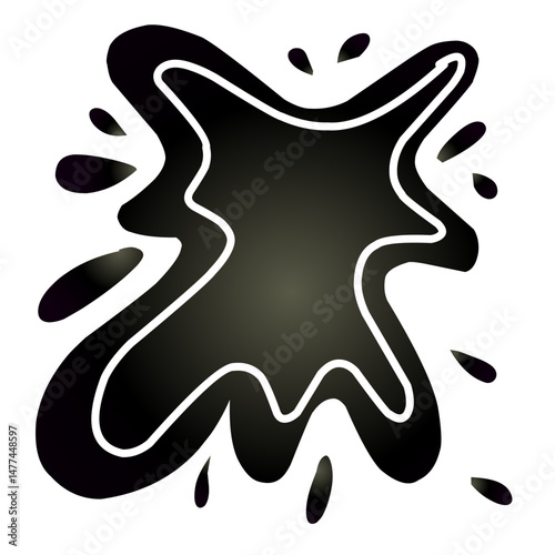 Abstract luminous shape on dark space conveying energy and creativity
