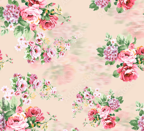 Fototapeta Naklejka Na Ścianę i Meble -  Pattern Spirng Summer for fashion