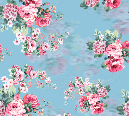 Fototapeta Naklejka Na Ścianę i Meble -  Pattern Spirng Summer for fashion