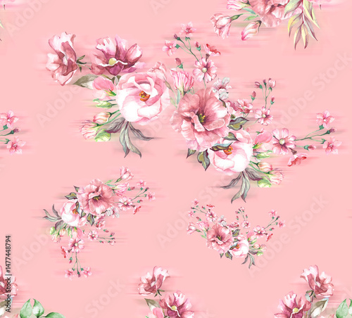Fototapeta Naklejka Na Ścianę i Meble -  Pattern Spirng Summer for fashion