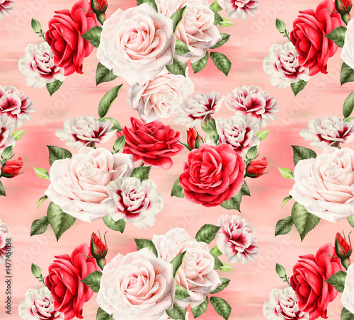 Fototapeta Naklejka Na Ścianę i Meble -  Pattern Spirng Summer for fashion