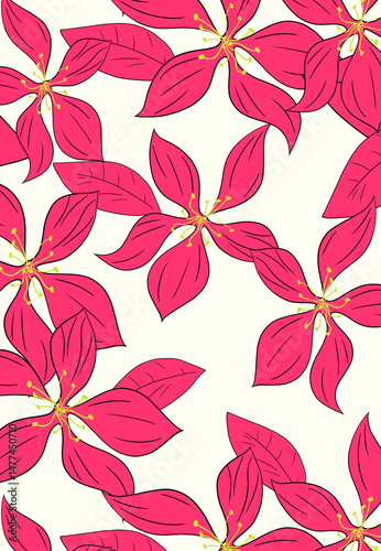 Fototapeta Naklejka Na Ścianę i Meble -  Pattern Spirng Summer for fashion