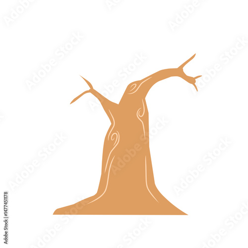 Stylized arboreal silhouette on stark backdrop emphasizing artistic minimalism