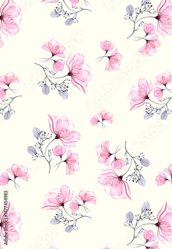 Fototapeta Naklejka Na Ścianę i Meble -  Patter Spring Summer seamlesss fo fashion
