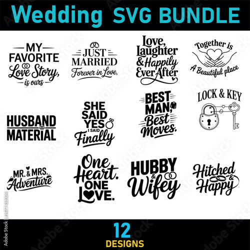 Wedding svg bundle
