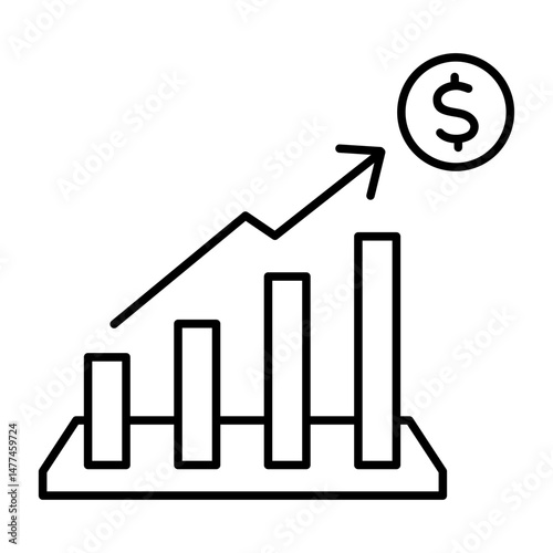 value profit  icon vector illustration concept