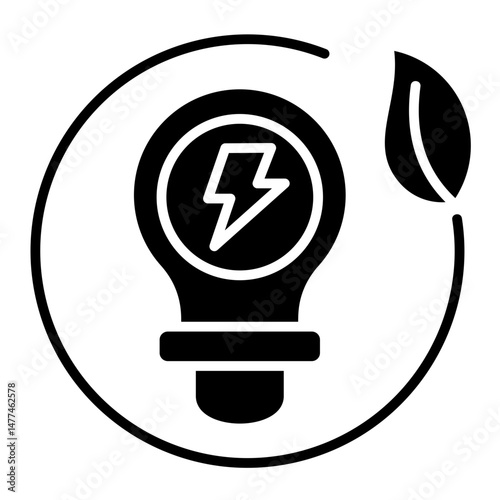 Renewable Energy  Icon Element For Design	