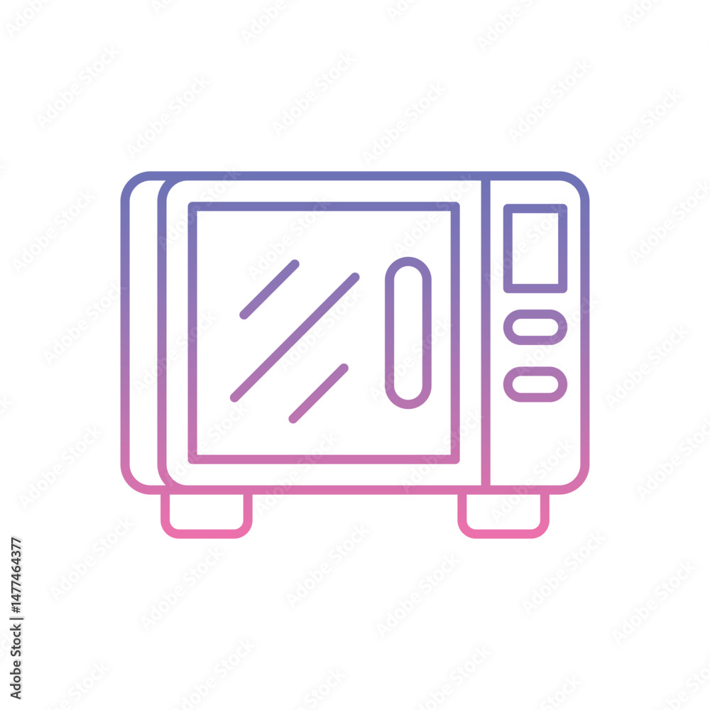 Microwave Icon vector stock illustration Microwave Icon vector stock illustration