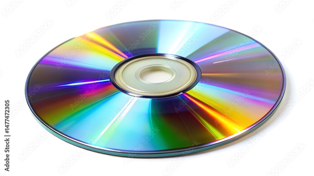 CD or DVD disc isolated on white background CD or DVD disc isolated on white background