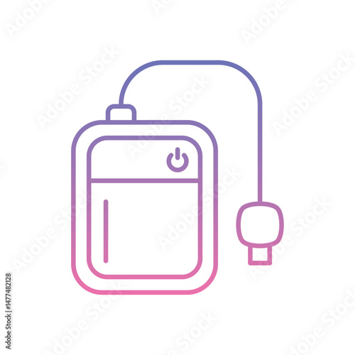 External Hard Drive Icon vector stock illustration