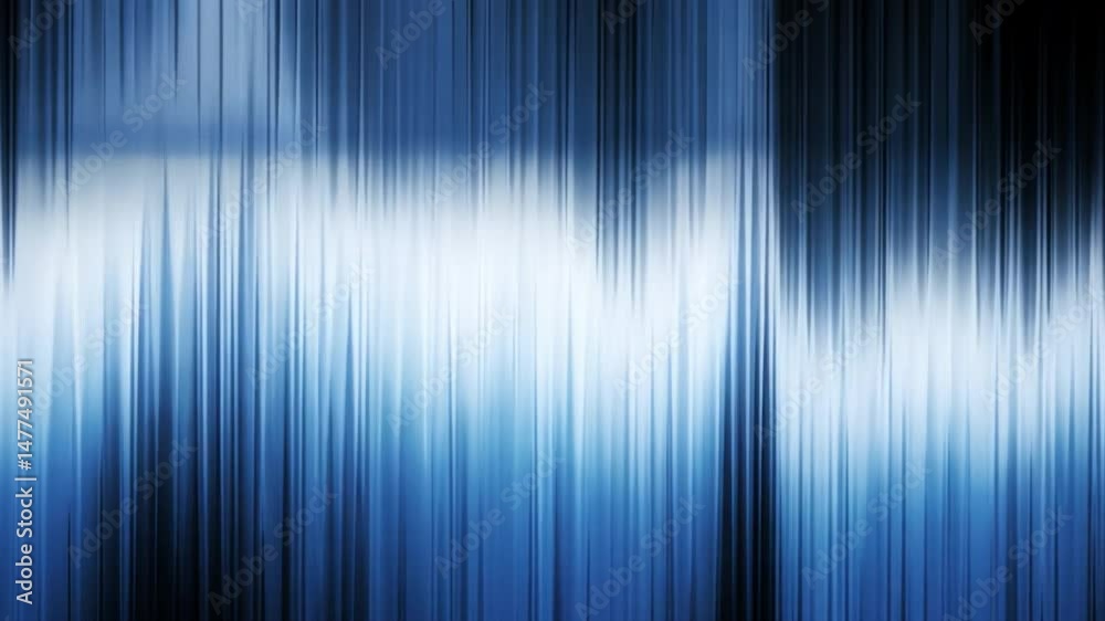 Mesmerizing abstract design with vertical lines in shades of blue, creating depth and movement, evokes calm and tranquility through soft textures and gradients.