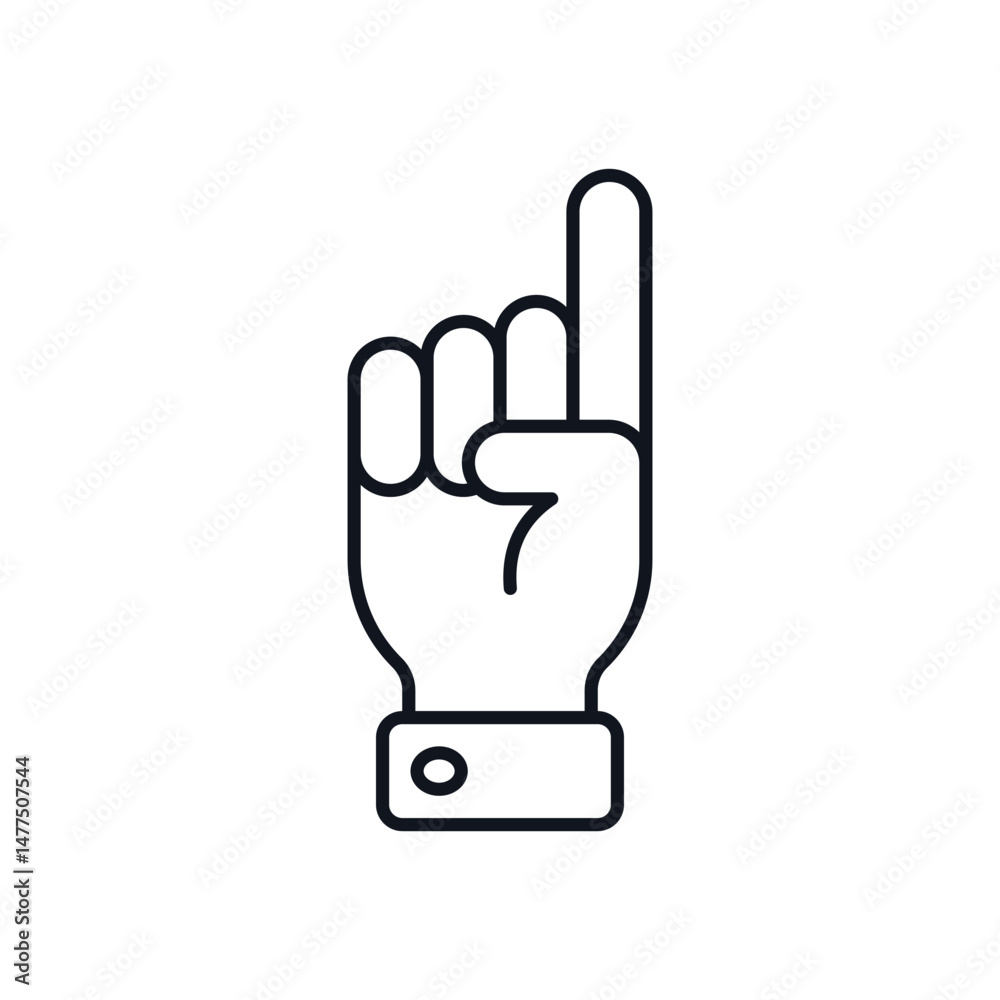 Umpire Signal Vector icon Umpire Signal Vector icon