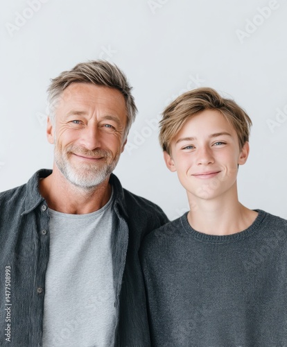 Heartwarming Bond Between Father and Son Highlighted in a Portrait