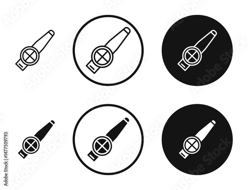 Kazoo icons in line art painting concept