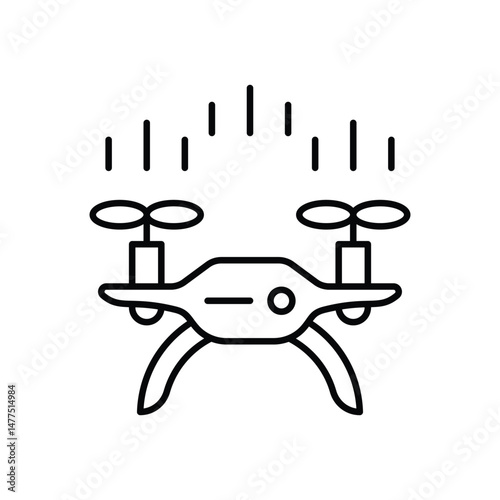 Drone Icon vector stock illustration