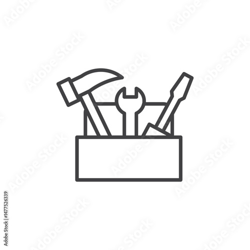 Toolbox Icon. symbol for mobile concept and web design.