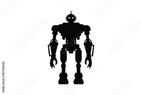 Mechanical Robot silhouette