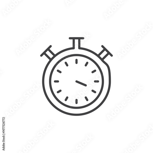 Stopwatch Icon. symbol for mobile concept and web design.