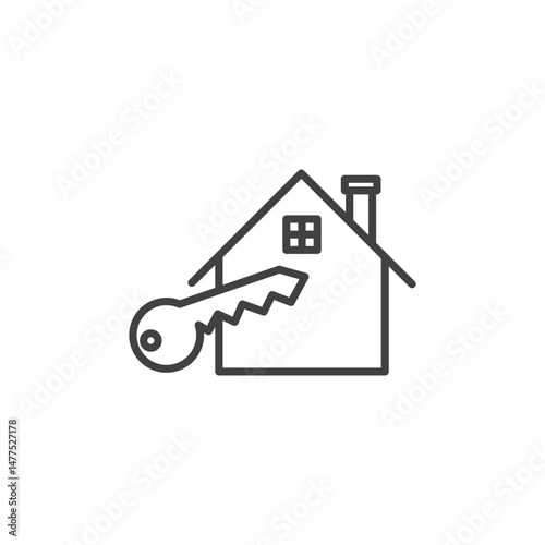 Selling or rent home Icon. symbol for mobile concept and web design.