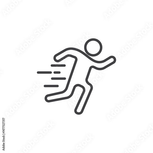Running Icon. symbol for mobile concept and web design.
