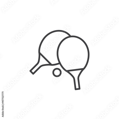 Ping pong Icon. symbol for mobile concept and web design.