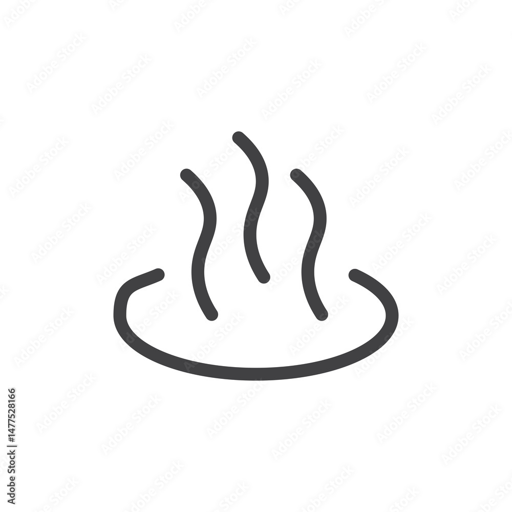 Obraz premium Onsen Icon. symbol for mobile concept and web design.