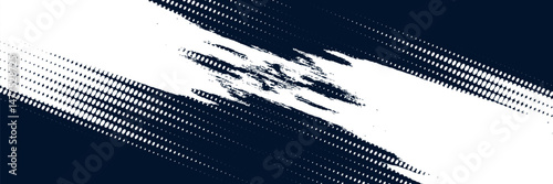 Abstract halftone wave dots background. Futuristic twisted grunge pattern, dots, circles. Vector modern optical pop art texture for posters, business cards and etc