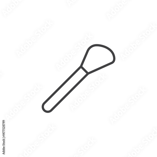 Makeup brush Icon. symbol for mobile concept and web design.