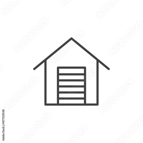 Garage Icon. symbol for mobile concept and web design.