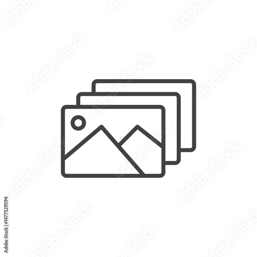 Gallery Icon. symbol for mobile concept and web design.