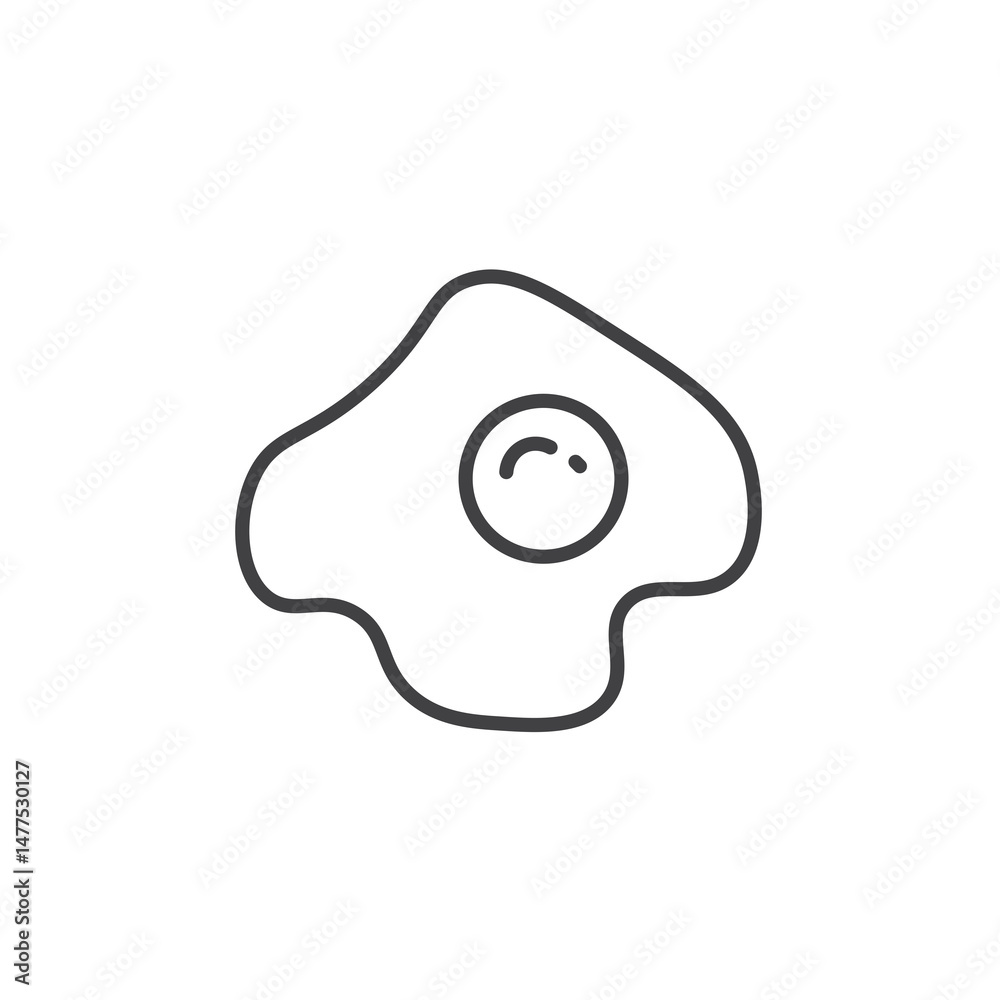 Egg fried Icon. symbol for mobile concept and web design. Egg fried Icon. symbol for mobile concept and web design.