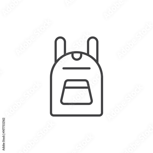 Backpack Icon. symbol for mobile concept and web design.
