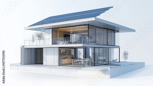 Solar Roof House Exposed