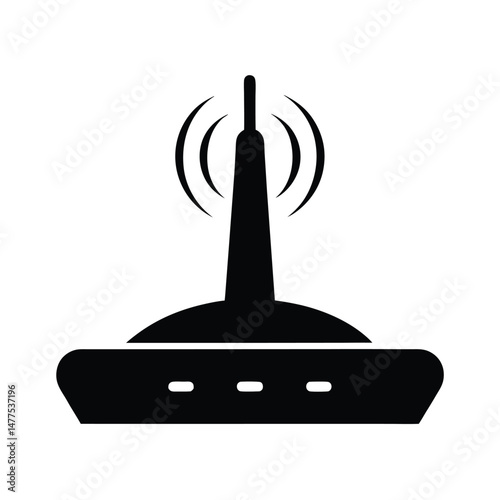 router icon black silhouette 