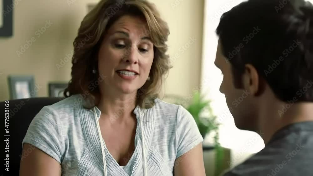 Confident Therapist Providing Support During Counseling Session Confident Therapist Providing Support During Counseling Session