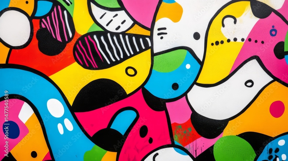 Abstract colorful shapes and patterns on a white background. Abstract colorful shapes and patterns on a white background.