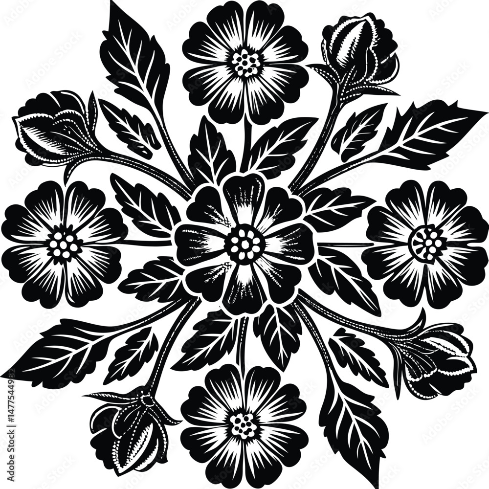 Fototapeta premium Abstract floral background