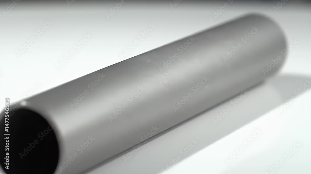 Gray metallic cylinder Gray metallic cylinder