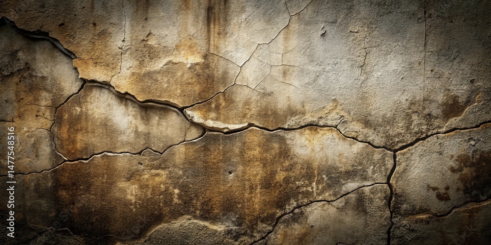 Obraz premium Awe-inspiring textured background showcasing a weathered, cracked surface with rich, earthy tones and dramatic lighting effects.