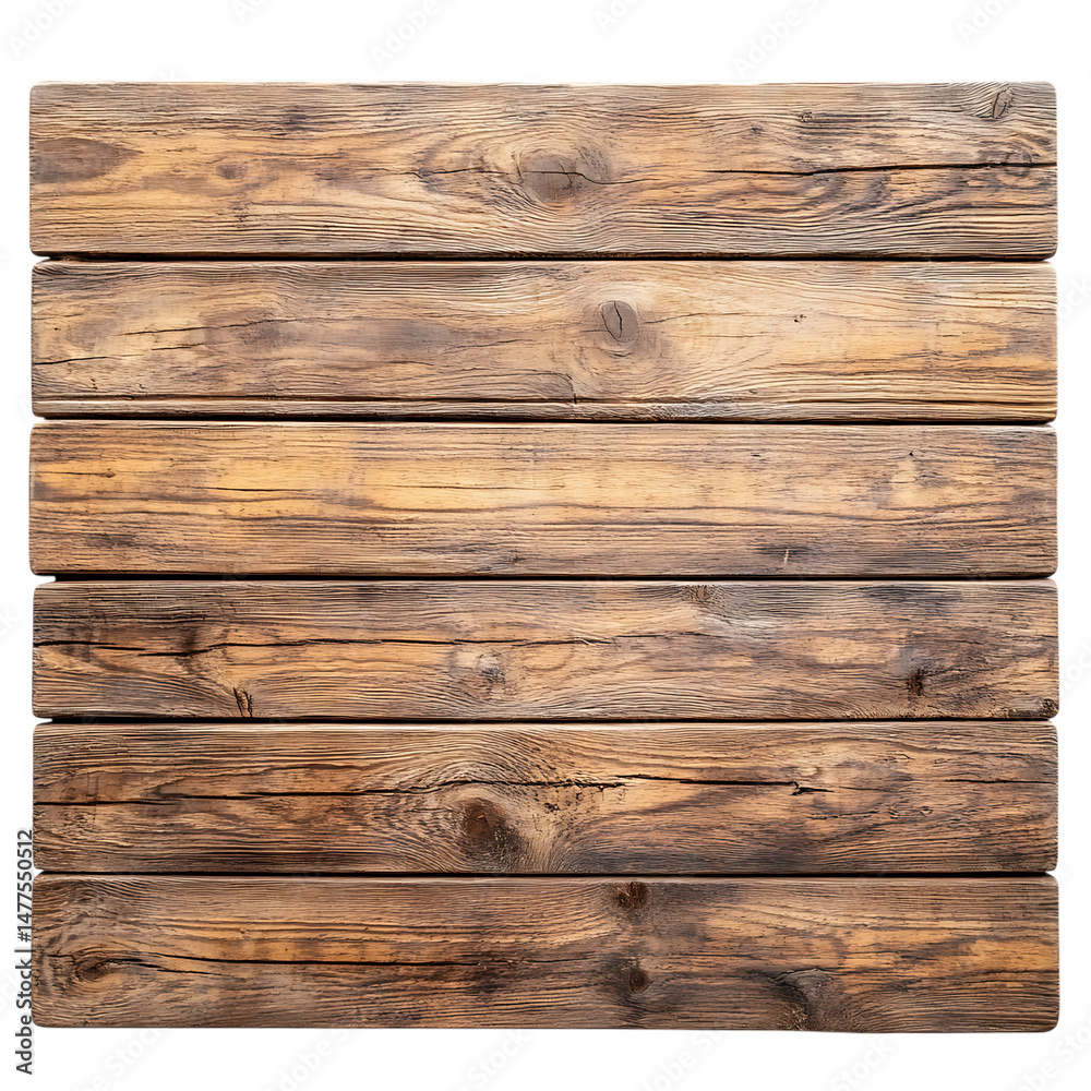 Naklejka premium Top of wood balcony table png 