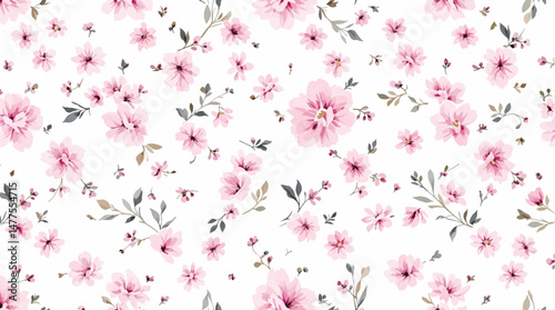Pink rose petals background, Beautiful floral pattern in small abstract flowers. Small rose pink flowers.