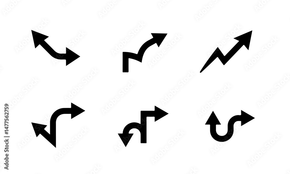 Set of Directional Arrow Icons Set of Directional Arrow Icons